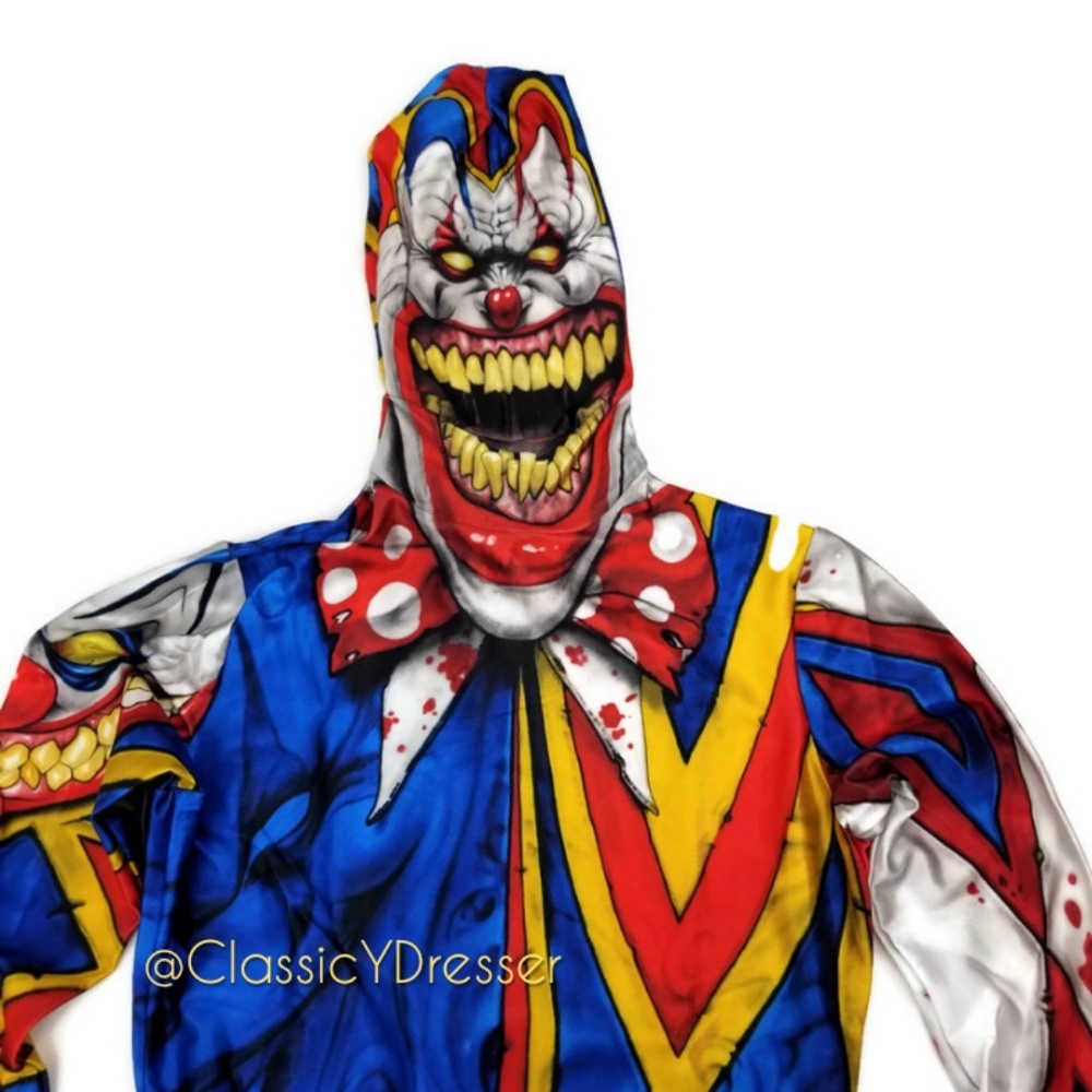 NEW MEN'S Clown Morphsuit Medium Halloween Costume
